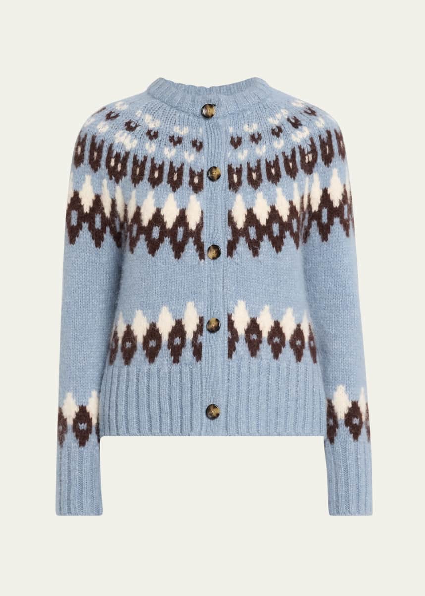 Veronica Beard Christina Fair Isle Cardigan