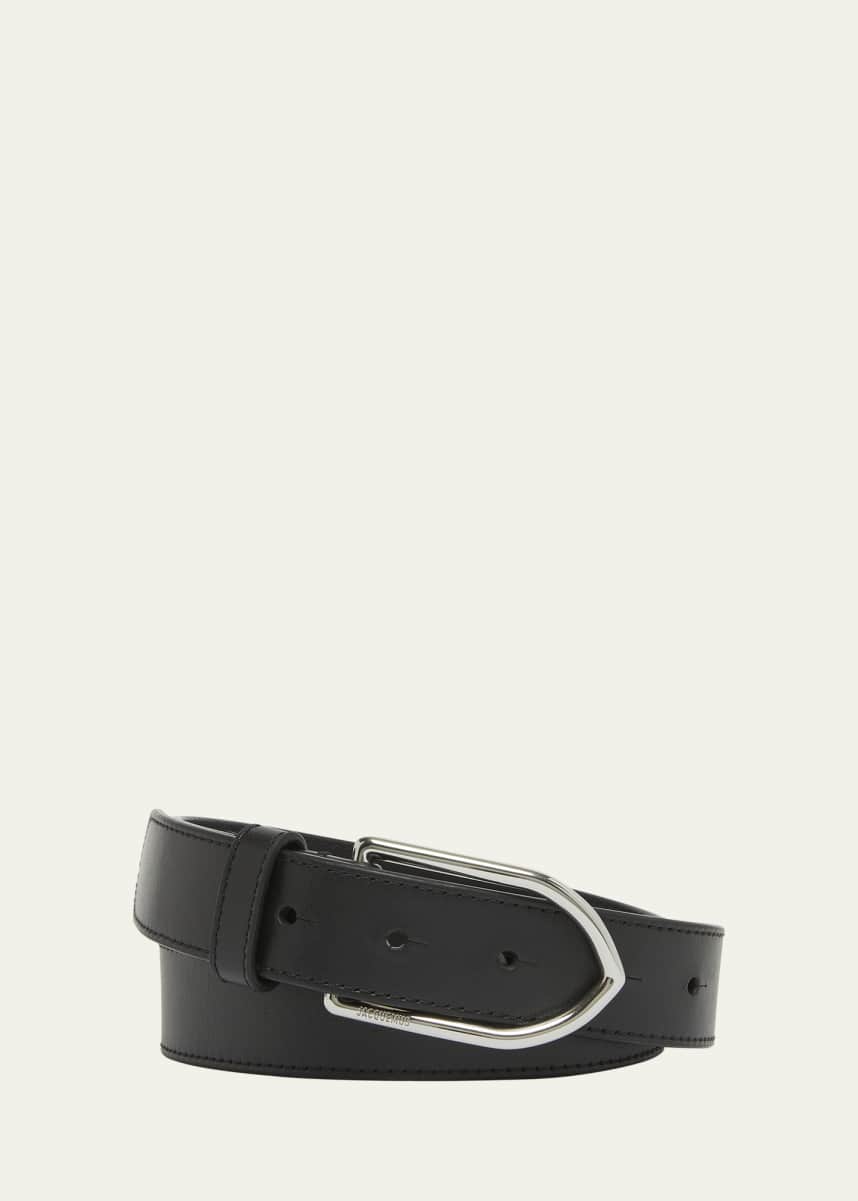 Jacquemus Men's La Ceinture Bambino Leather Belt