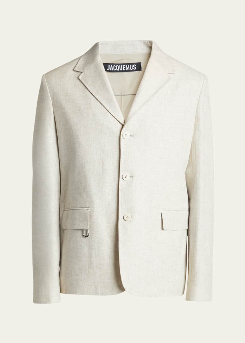 Jacquemus Men's Cabri Linen-Blend Sport Coat