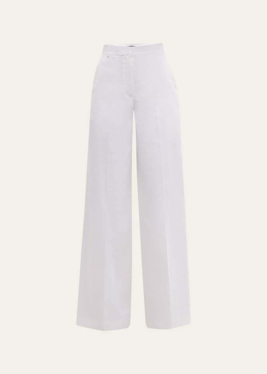 Theory High-Rise Good Linen Trousers