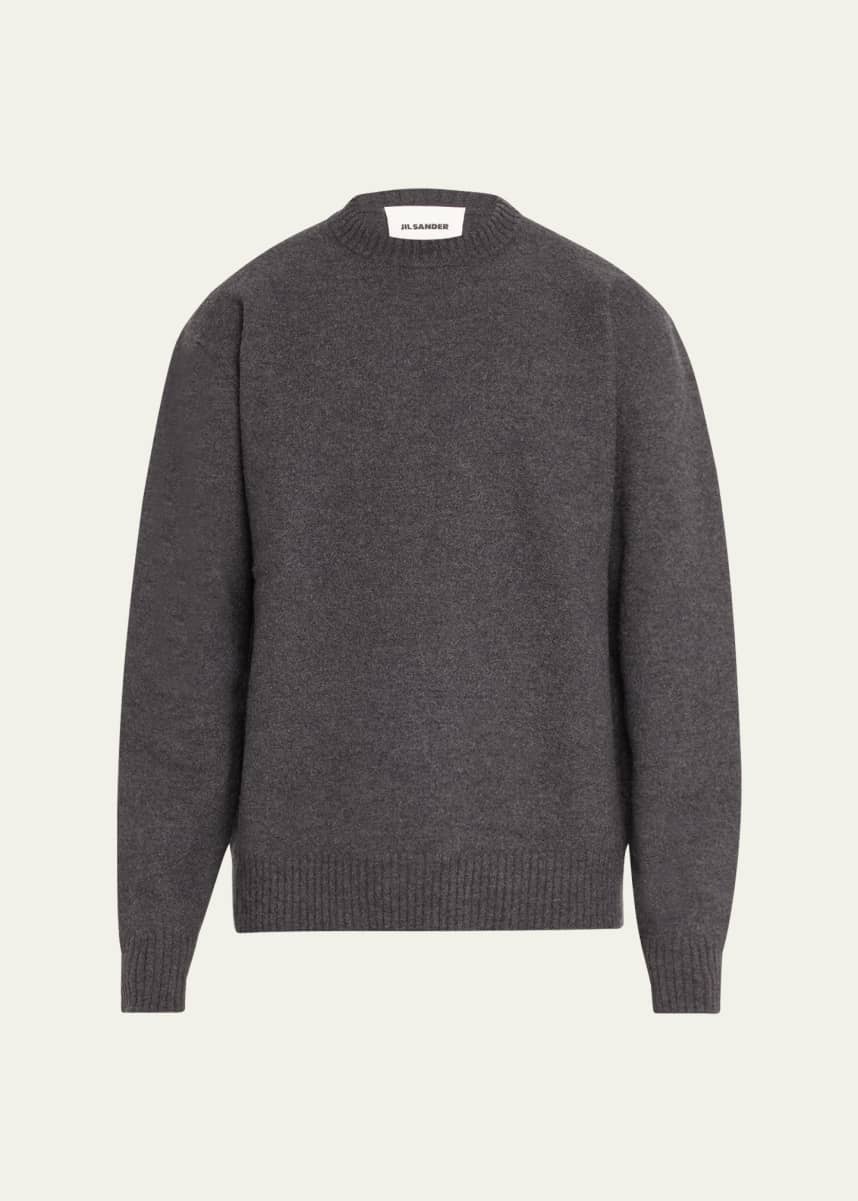 Jil Sander Men's Boiled Wool Crew Sweater