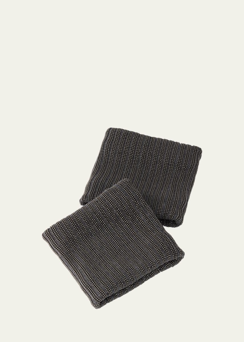 Brunello Cucinelli Monili Jersey Stretch Wristbands