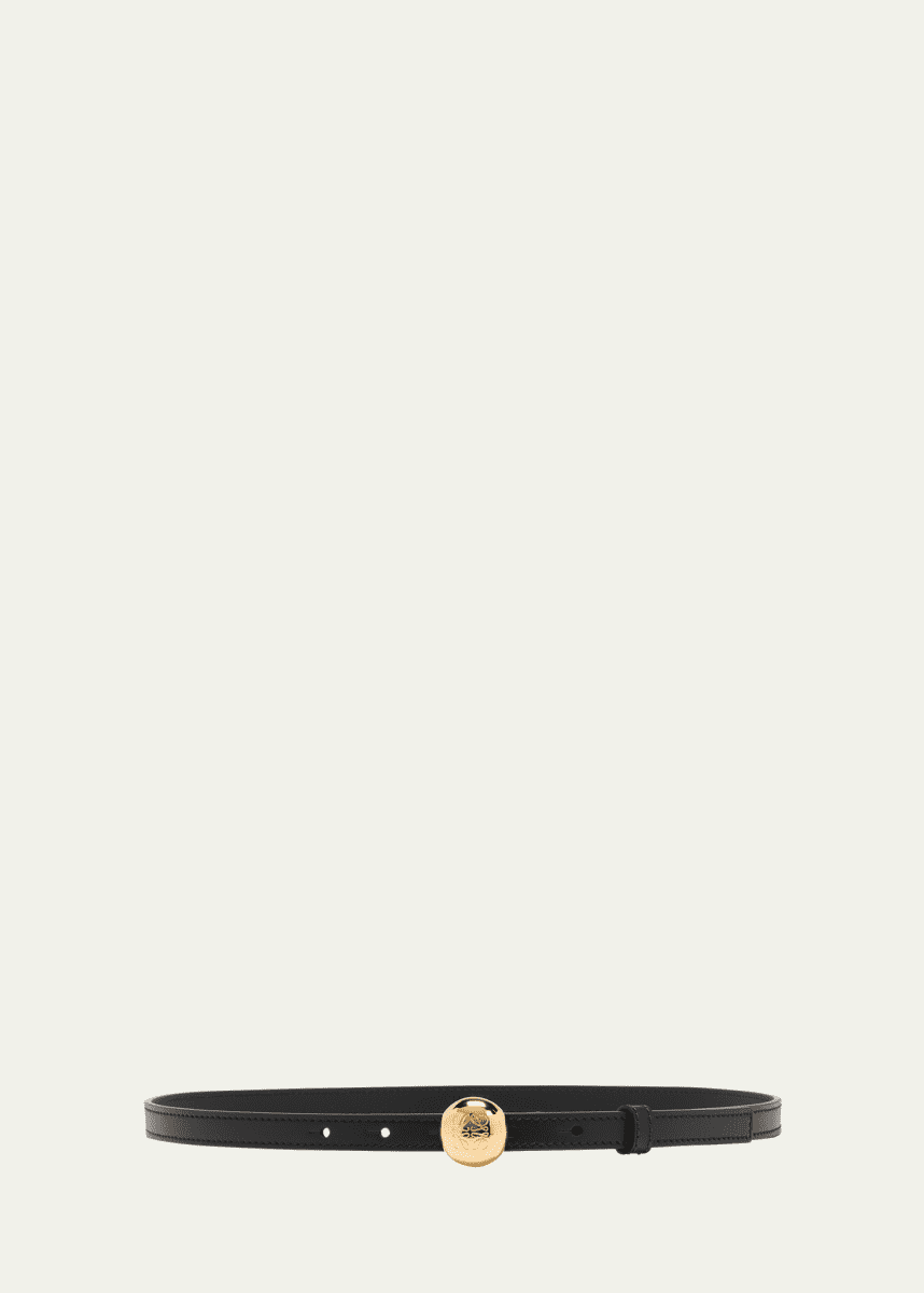 Loewe Smooth Leather Skinny Belt