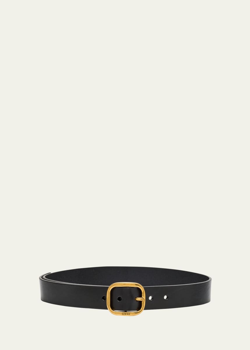Loewe Buckle Calf Leather Belt