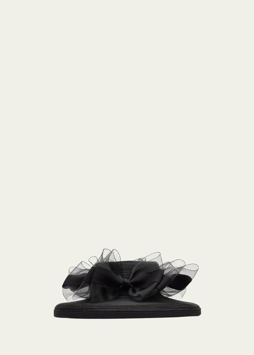 Kokin Park Ave Bow Large-Brim Hat