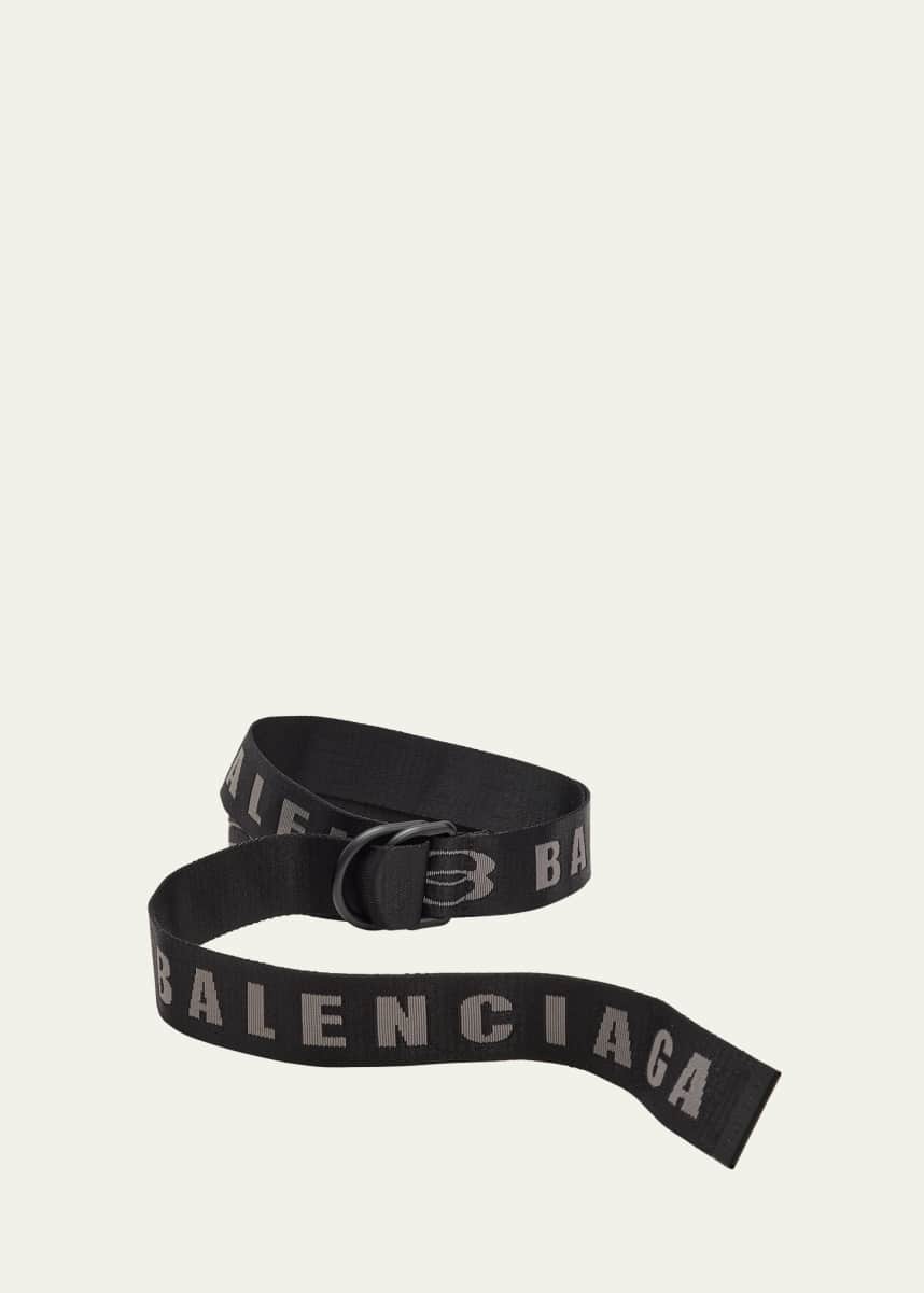 Balenciaga Men's D-Ring Unity Webbing Belt