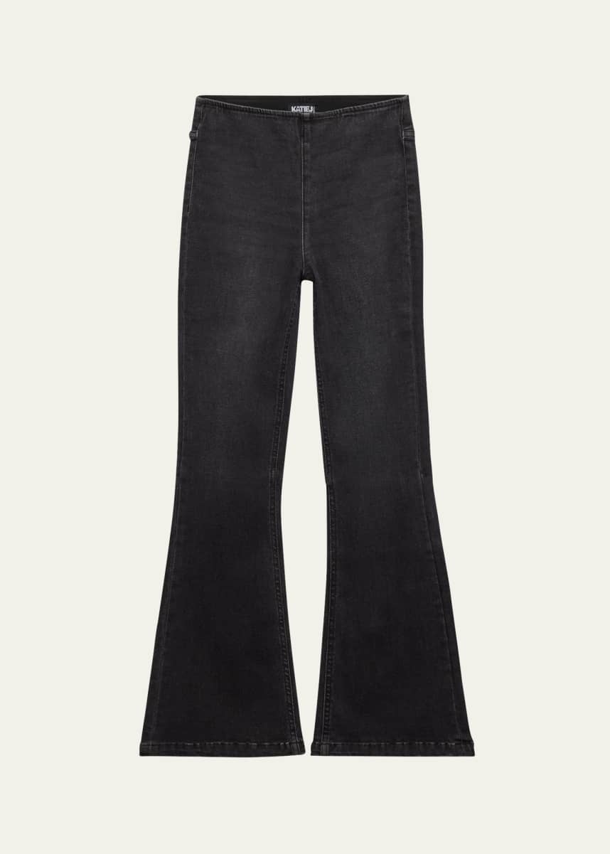 KatieJ NYC Girl's Woodstock Flare Denim Pants, Size S-XL