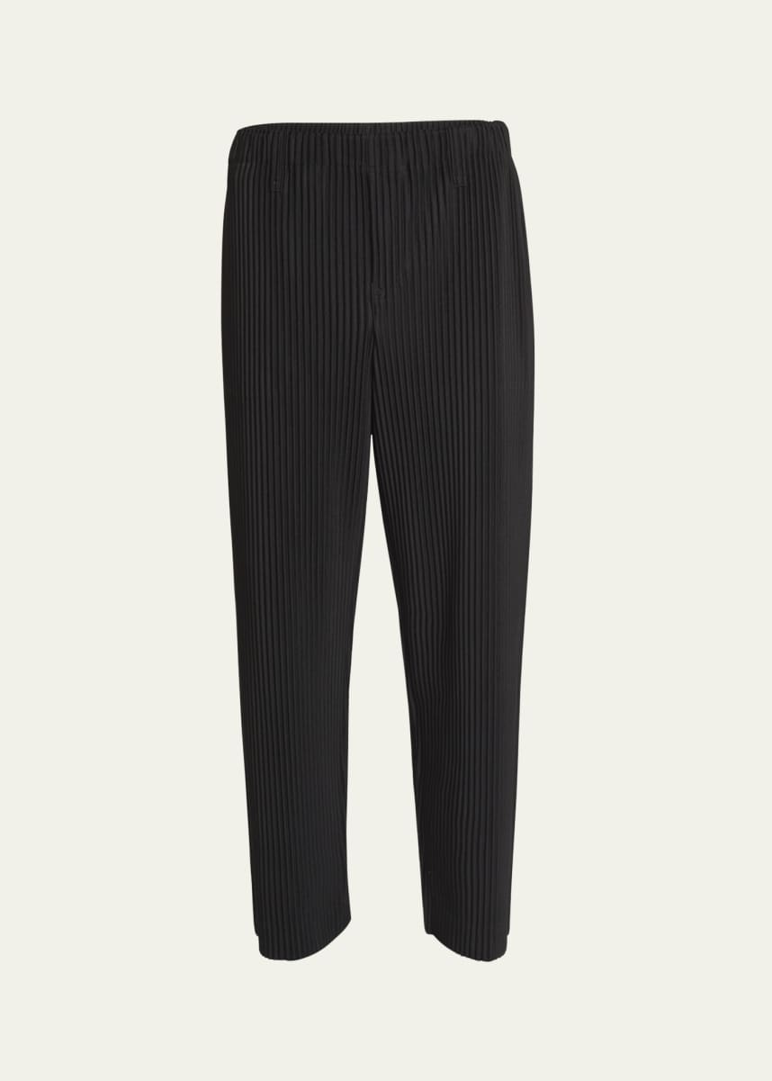Homme Plisse Issey Miyake Men's Pleated Straight-Leg Pants