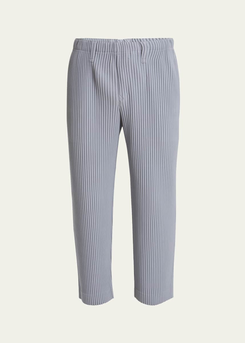 Homme Plisse Issey Miyake Men's Pleated Straight-Leg Trousers