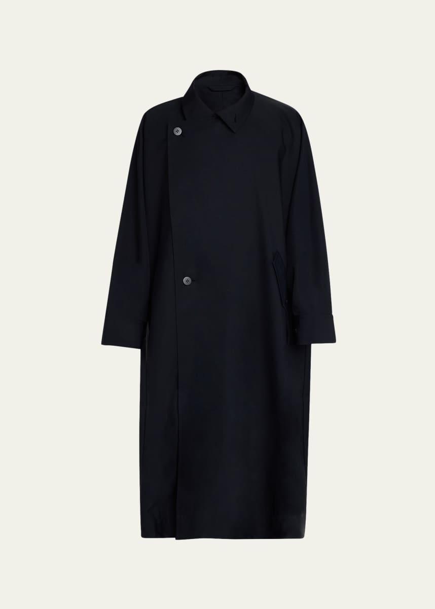 Homme Plisse Issey Miyake Men's Oversized Trench Coat