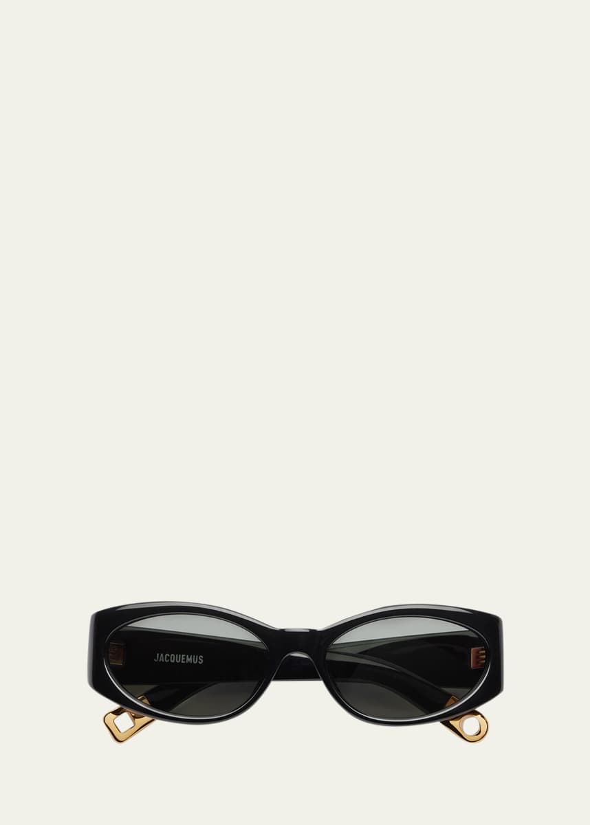 Jacquemus Les Lunettes Acetate Oval Sunglasses