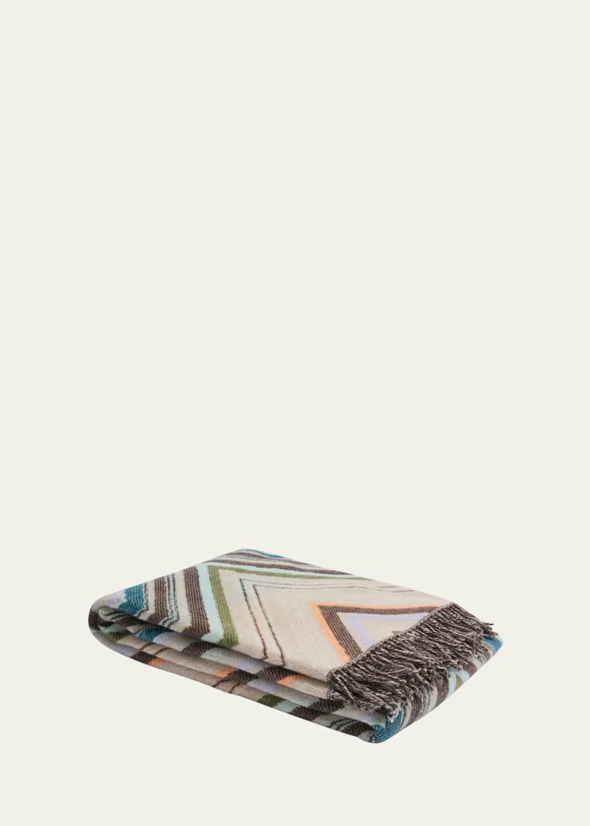 Missoni Home Chevron Wool-Blend Throw, 98" x 100"