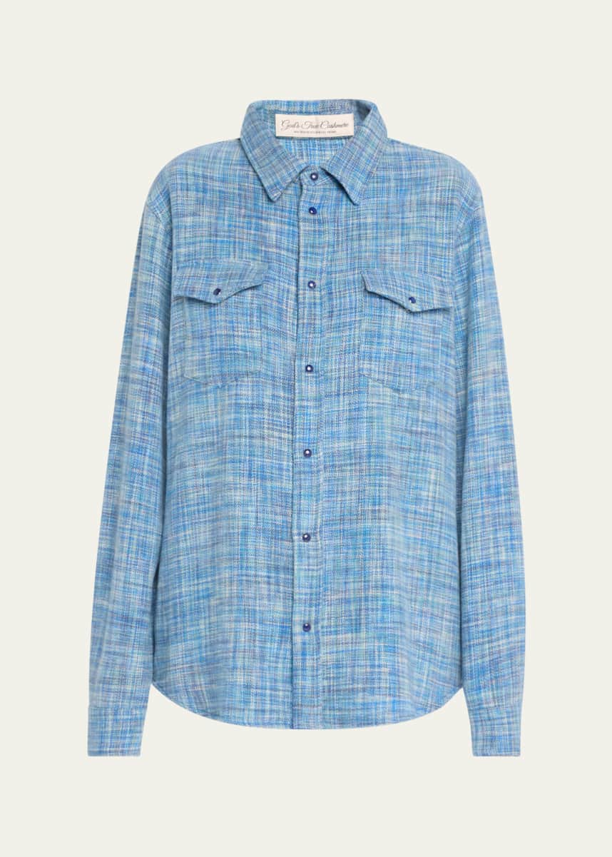 God's True Cashmere Space-Dyed Cashmere Shirt