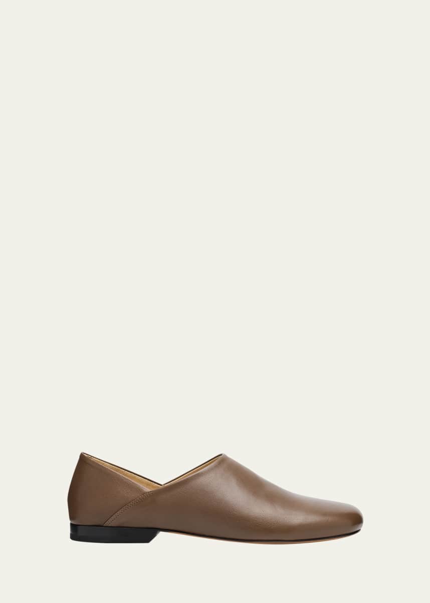 LEMAIRE Men's Leather D'Orsay Slip-On Loafers