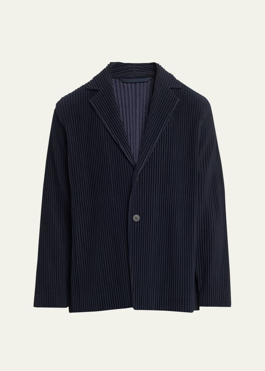 Homme Plisse Issey Miyake Men's Pleated Polyester Sport Jacket