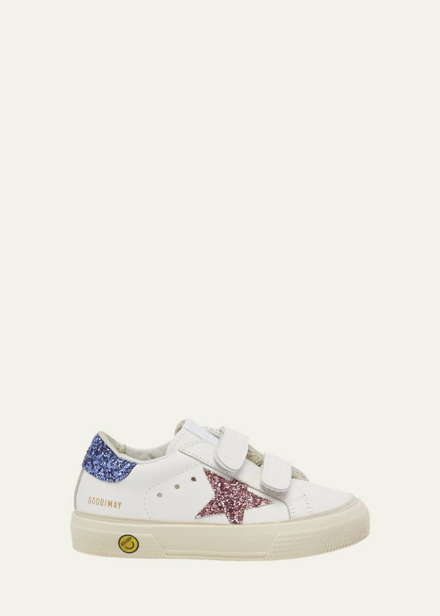 Golden Goose Girl's May Glitter Trim Low Top Sneakers, Toddlers/Kids