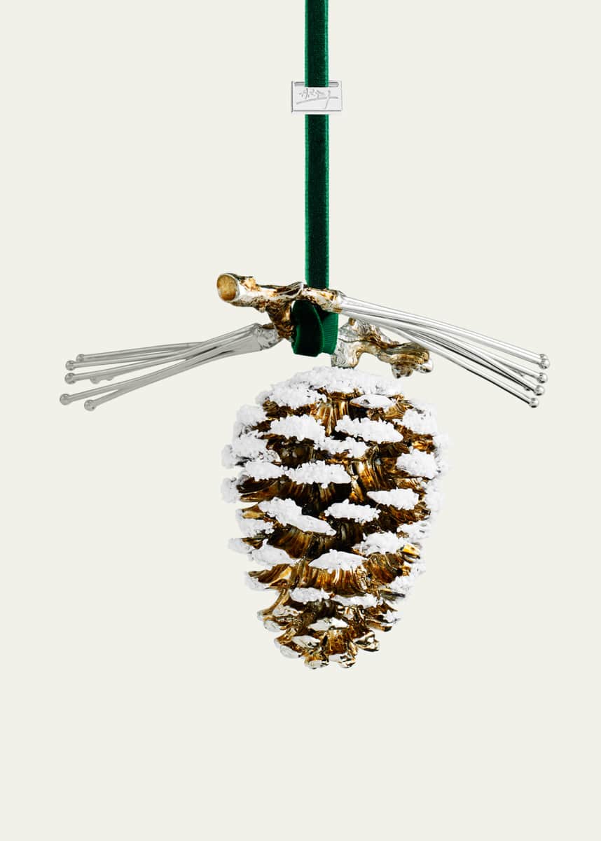 Michael Aram Pine Cone Snowy Christmas Ornament