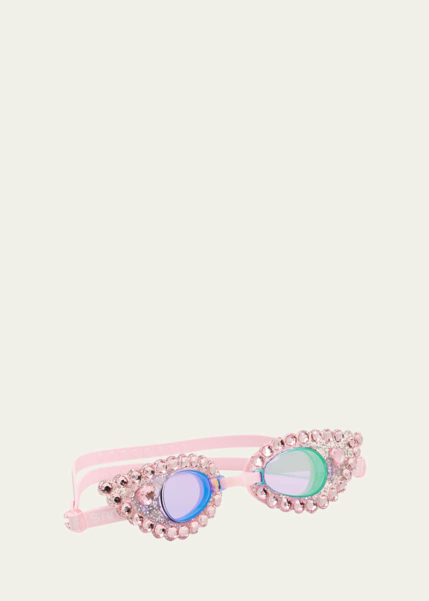 Super Smalls Girl's Splash Rhinestone-Trim Goggles