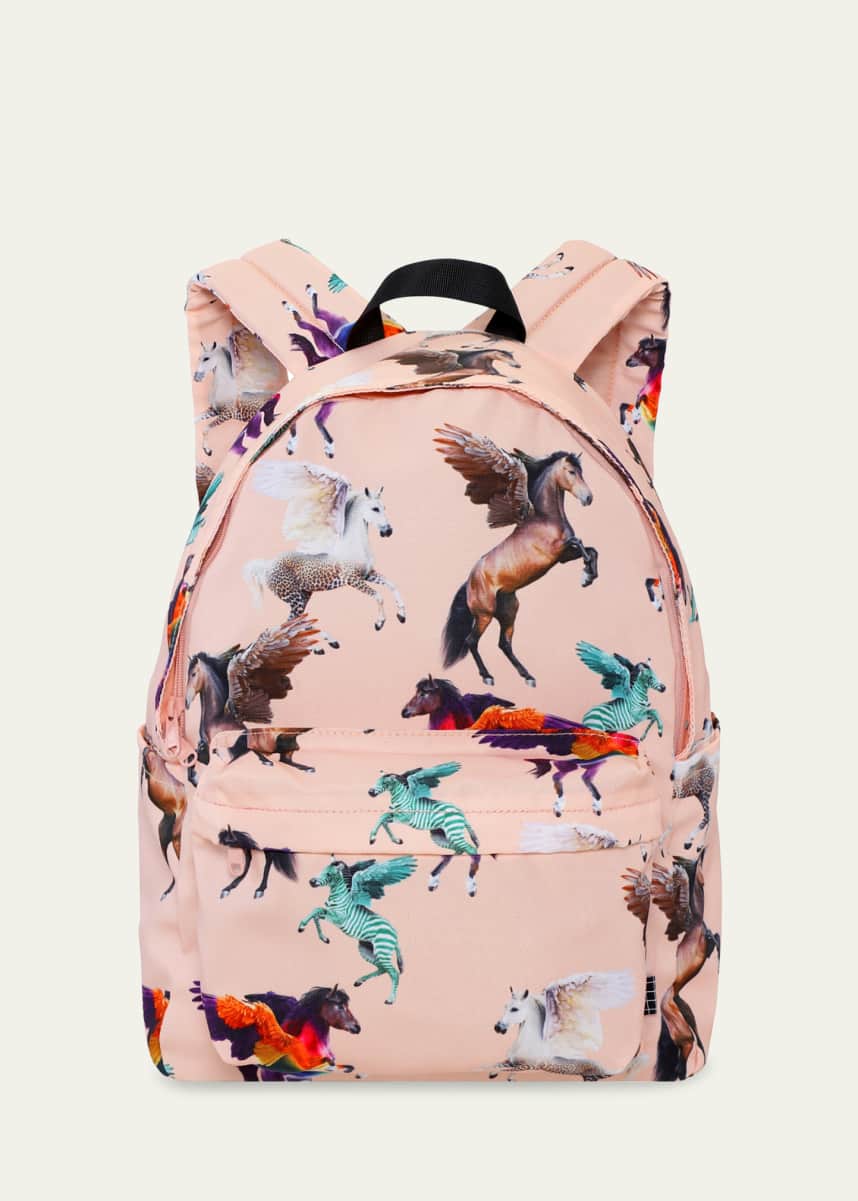 Molo Kid's Mio Graphic-Print Backpack