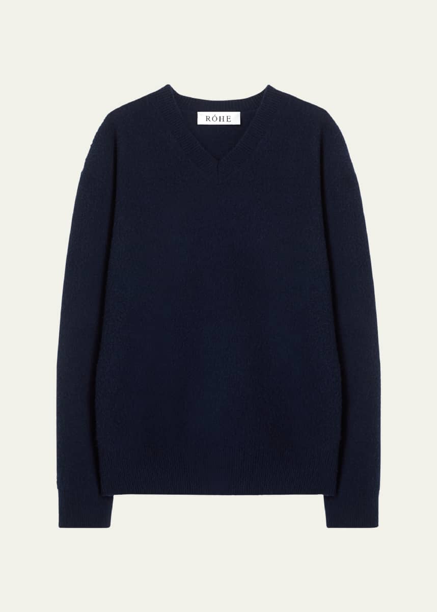 Rohe Men Men's Wool V-Neck Sweater