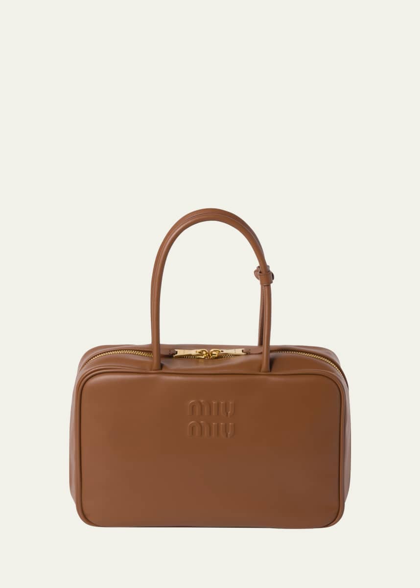 Miu Miu Beau Leather Top-Handle Bag