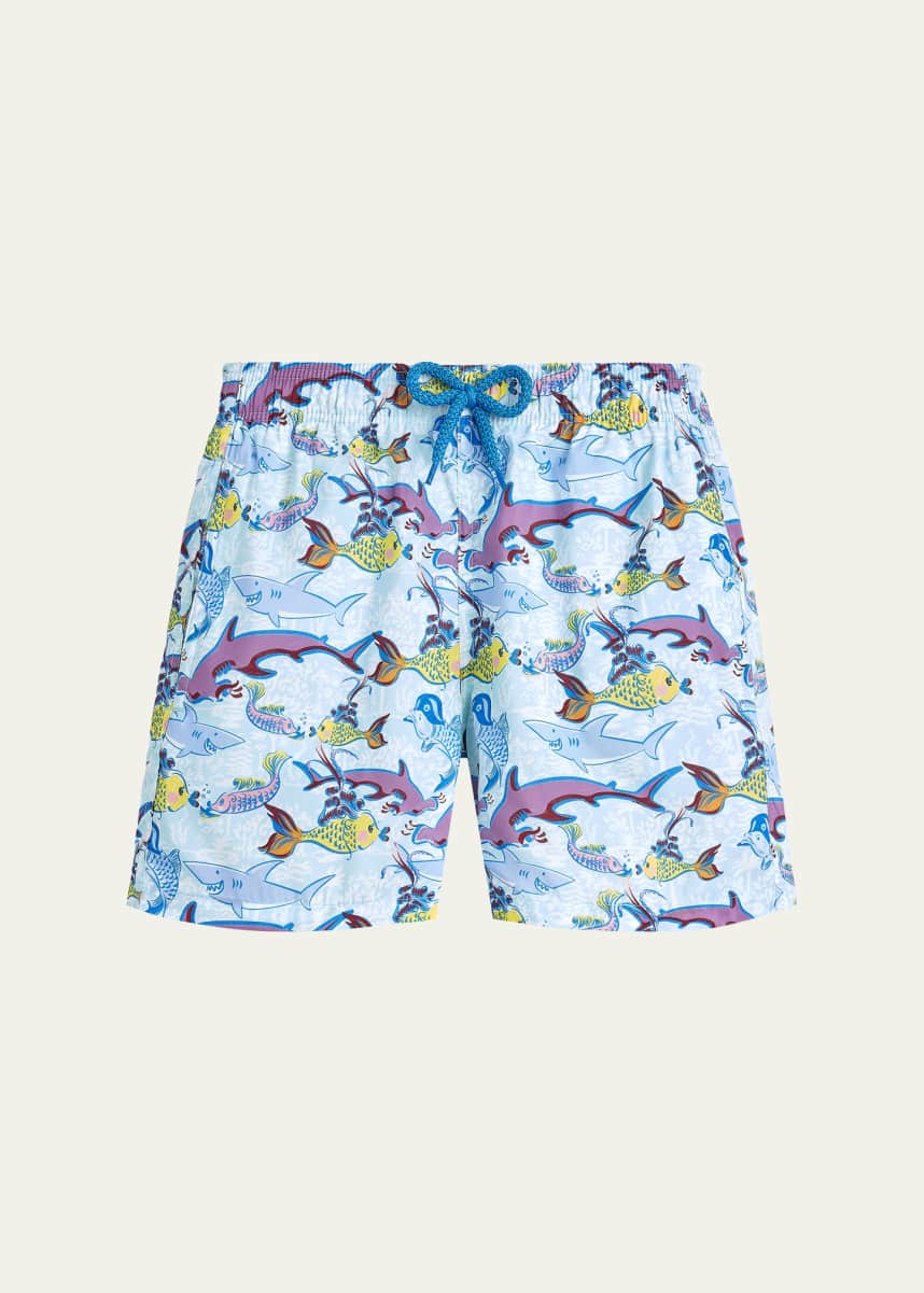Vilebrequin Boy's French Sea History Swim Shorts, Size 2-14