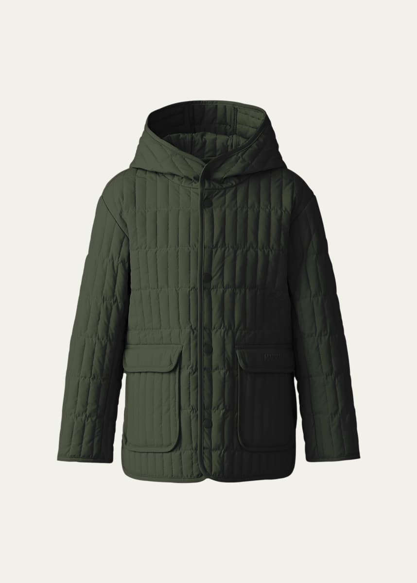 Mackage Kid's Spencer Light Down Vertically Quilted Jacket, Size 8-14