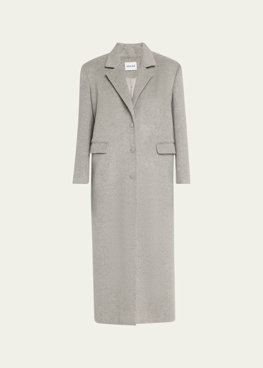 AEXAE Oversized Cashmere-Wool Blazer Coat