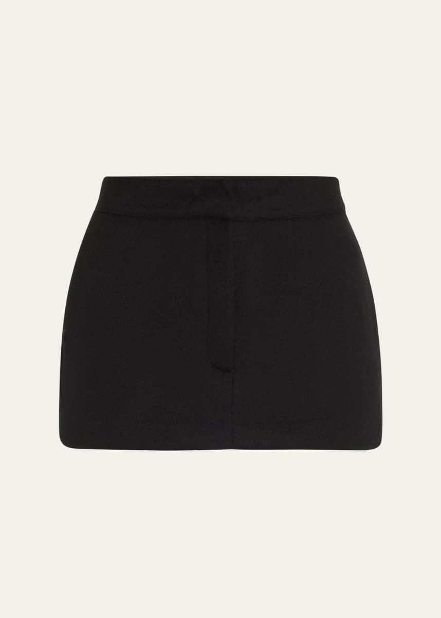 AEXAE Cashmere-Wool Mini Skirt