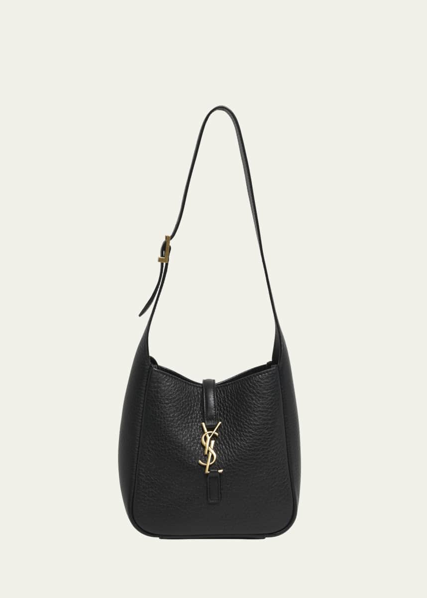 Saint Laurent Le 5 A 7 YSL Hobo Bag in Deer Leather