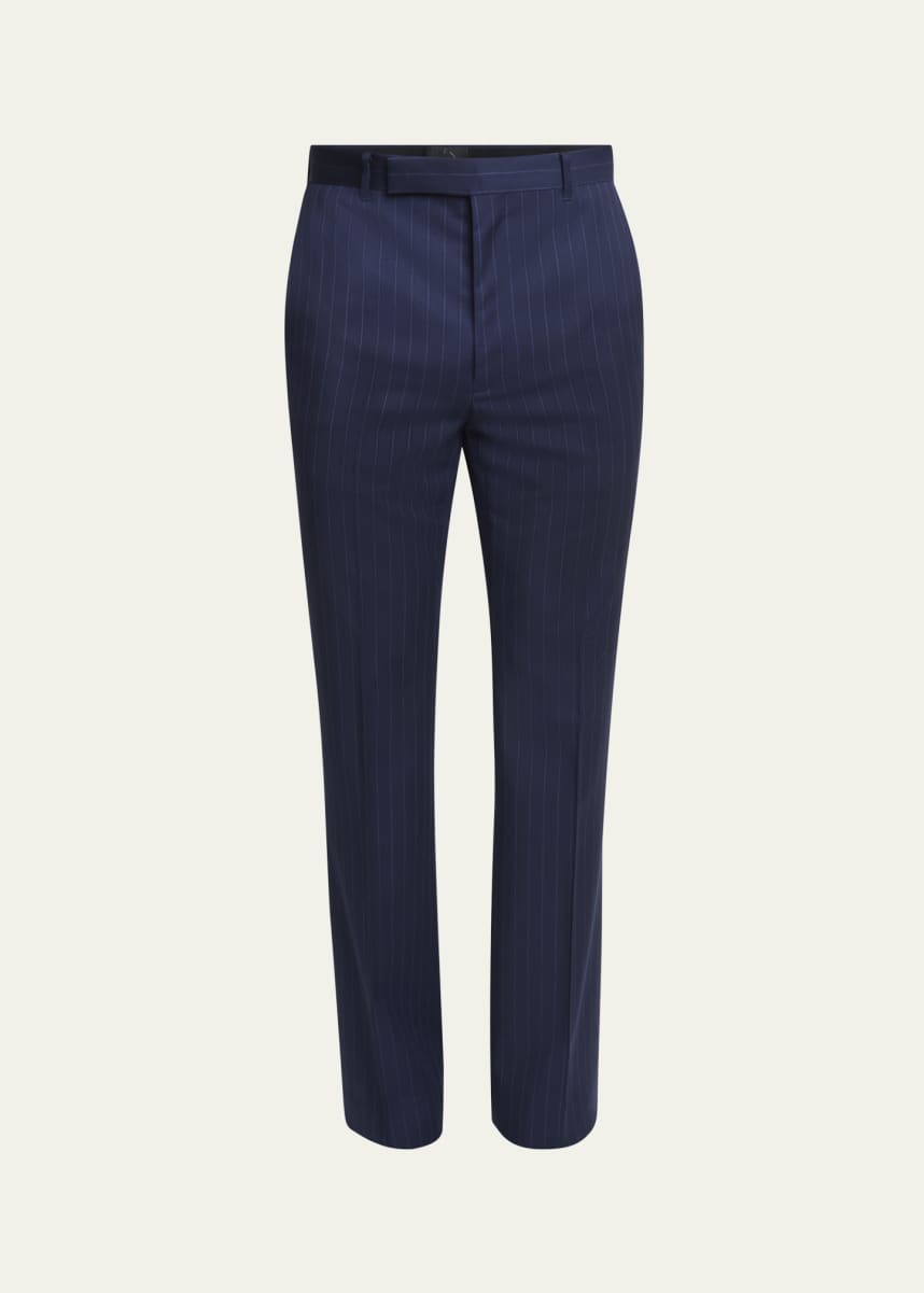 Givenchy Men's Bold Stripe Wool Trousers