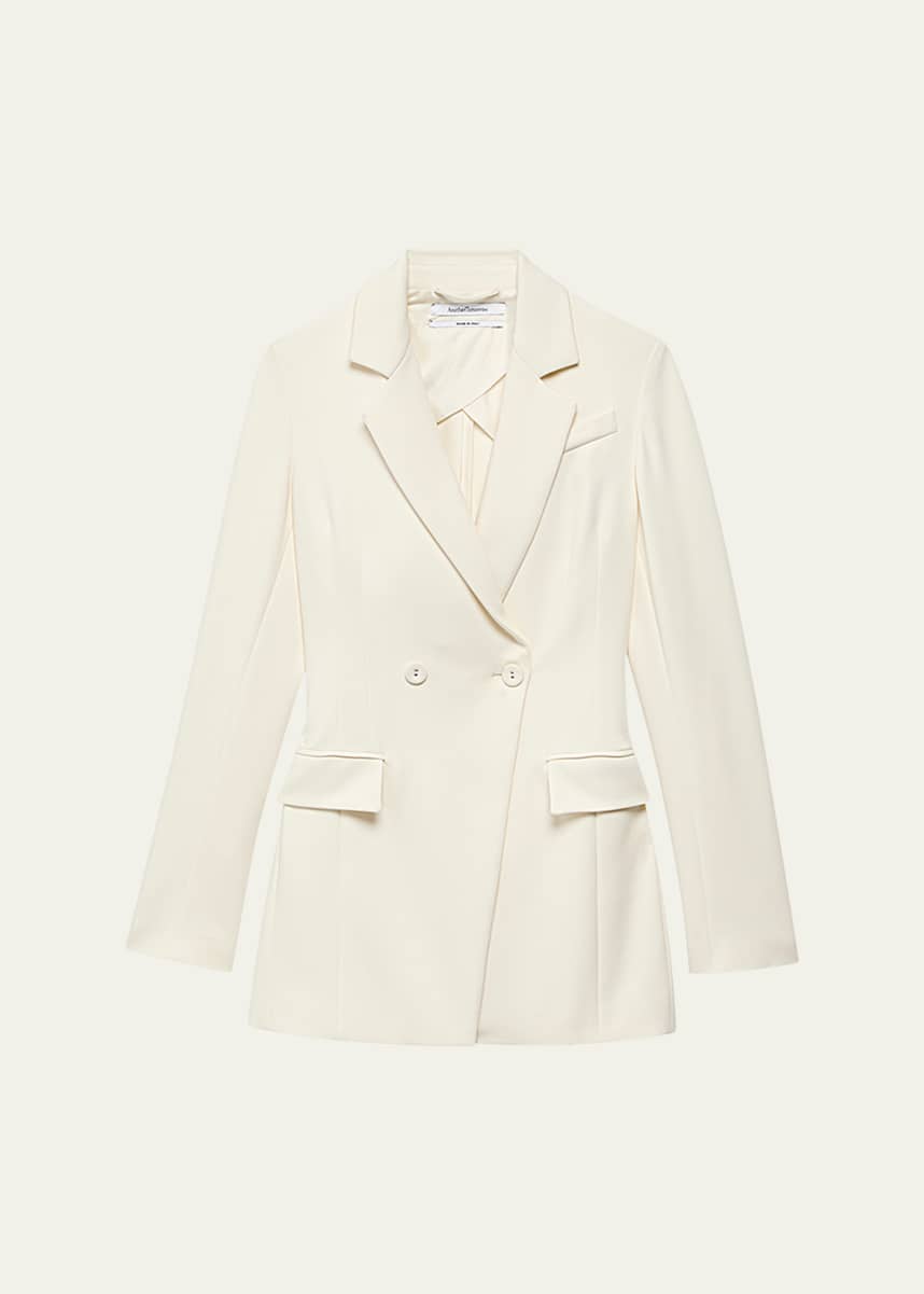 Another Tomorrow Jersey Double-Breasted Jacket
