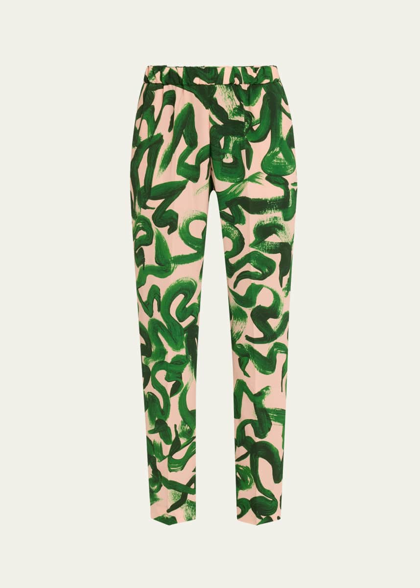Dries Van Noten Women's Pantalone Peaches Bis Multicolor