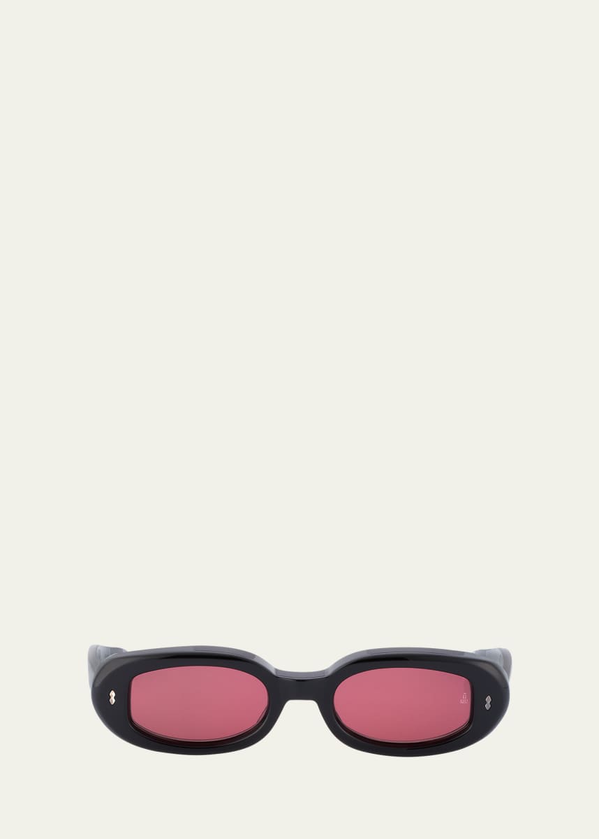Jacques Marie Mage Besset Acetate Oval Sunglasses