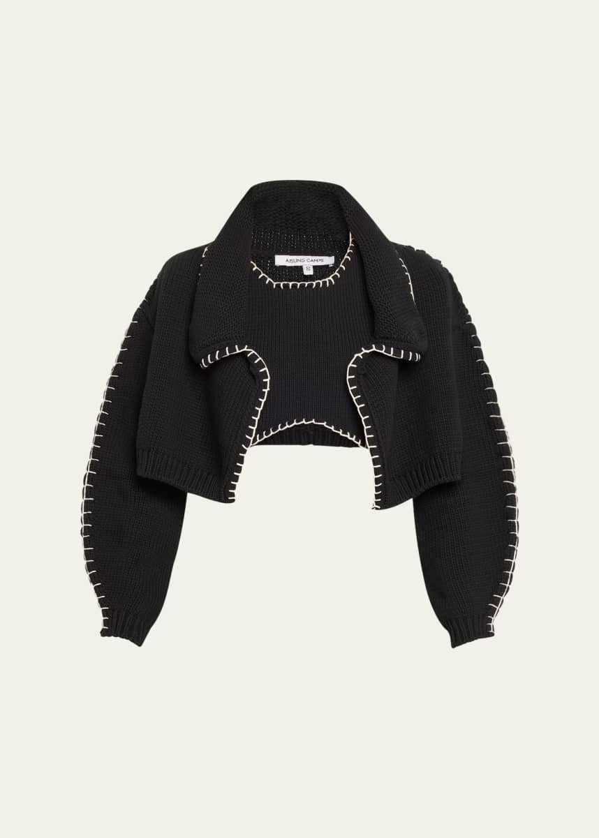 Aisling Camps Blanket Stitch Knit Bolero