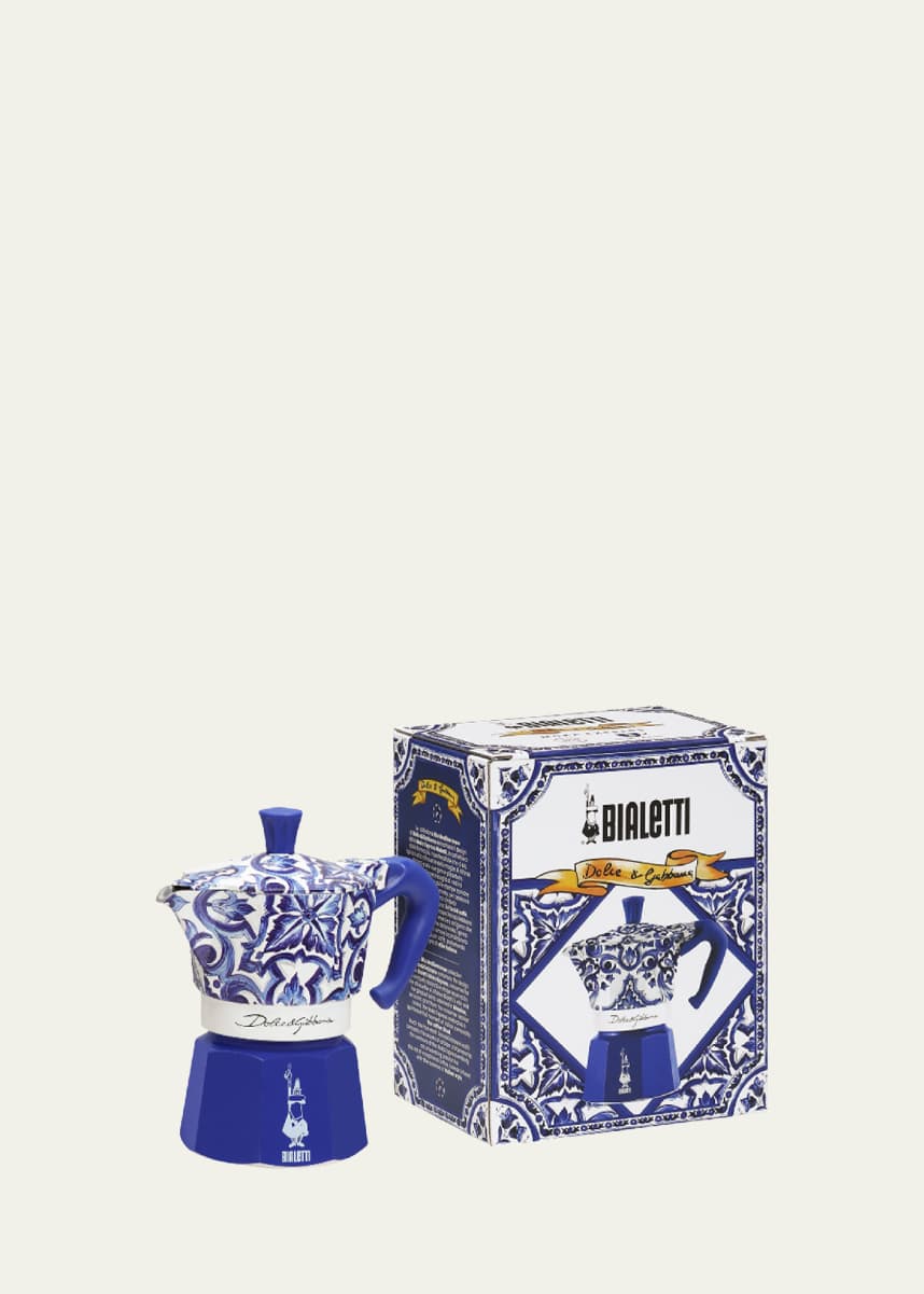 Bialetti x Dolce&Gabbana Moka Express Small Pot - Blu Mediterraneo