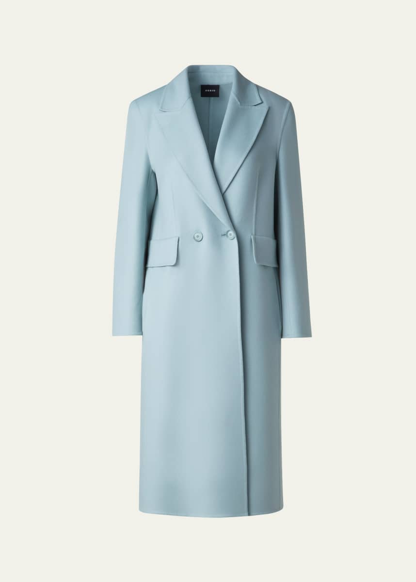 Akris Zelda Cashmere Double-Breasted Coat