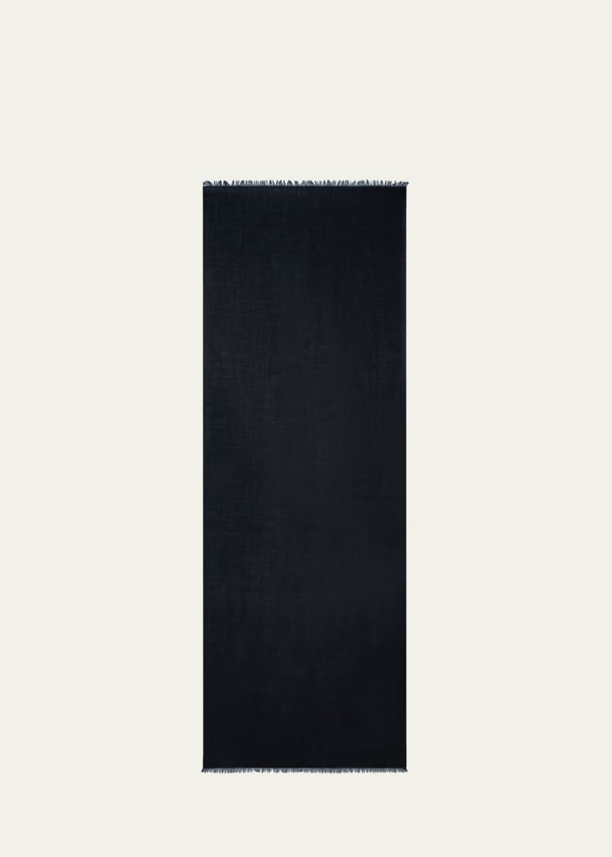 Akris Crystal Embellished Cashmere-Silk Scarf