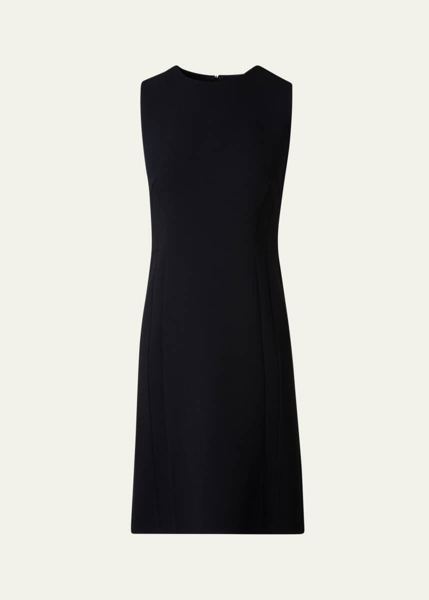 Akris Wool Crepe Double-Face Dress