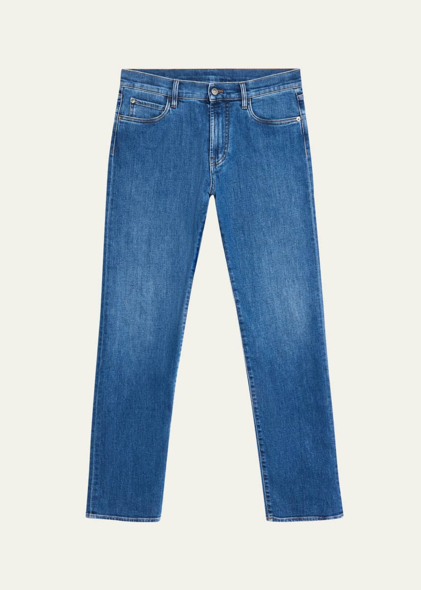 Loro Piana Men's Quarona Kurashiki Slim Denim Trousers