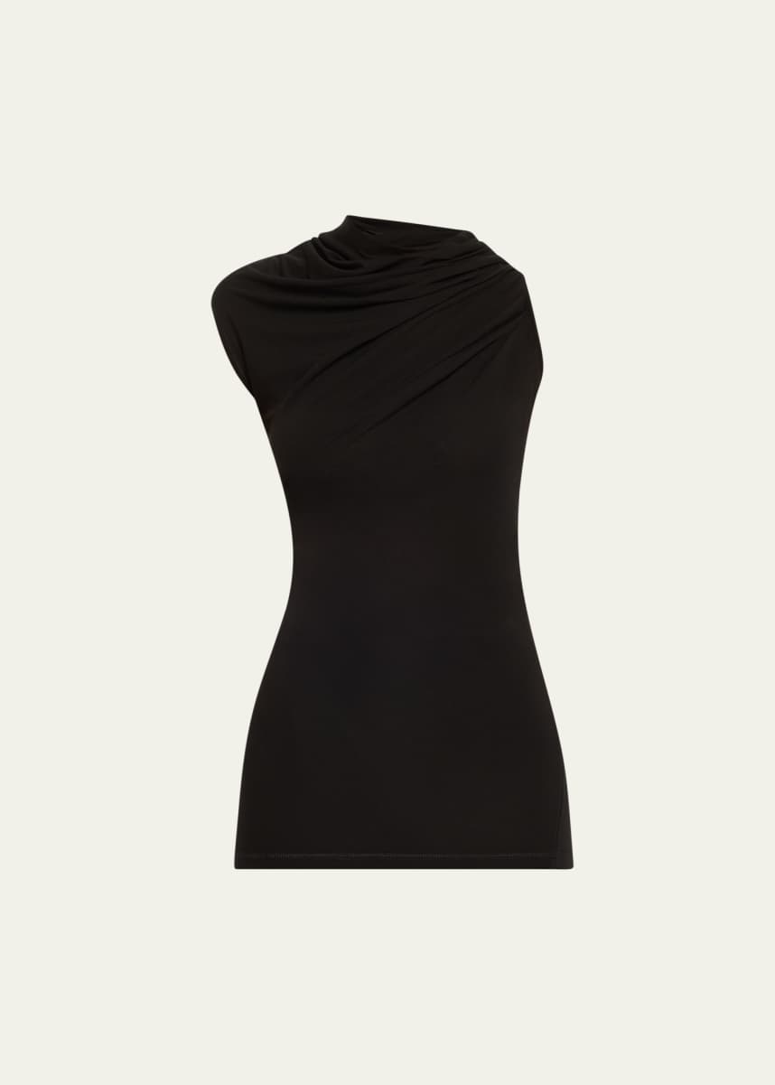 Helmut Lang Sleeveless Jersey Wind Top