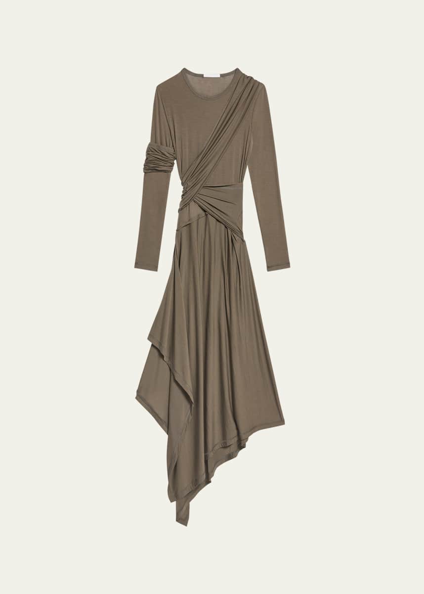 Helmut Lang Draped Knit Protection Dress