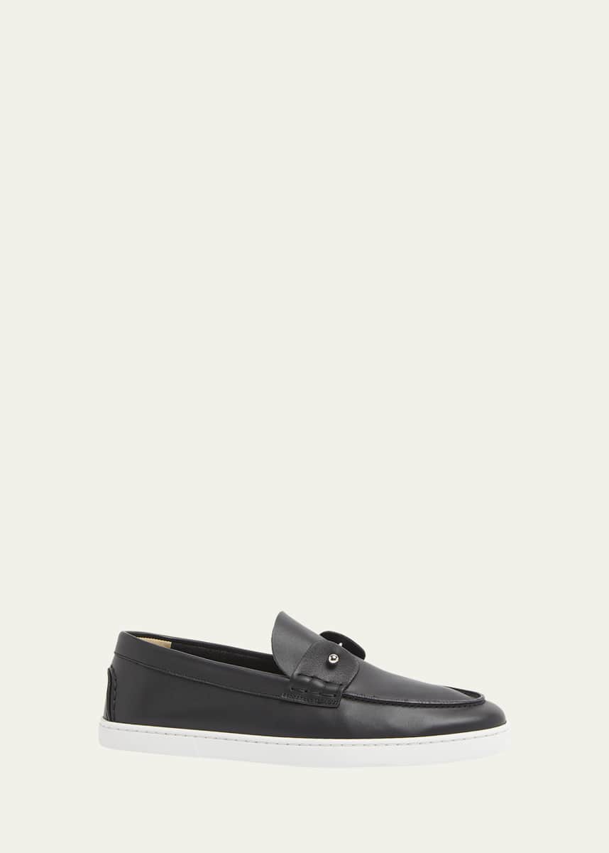 Christian Louboutin Men's Chambeliboat Leather Loafers