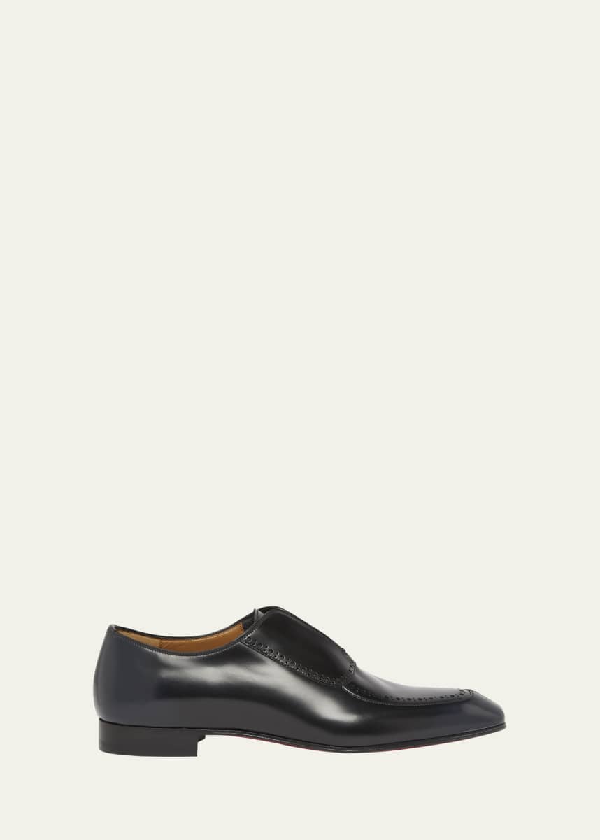 Christian Louboutin Men's Lafitte Spike Leather Oxfords