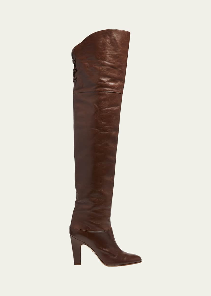 Chloe Eve Leather Over-The-Knee Boots