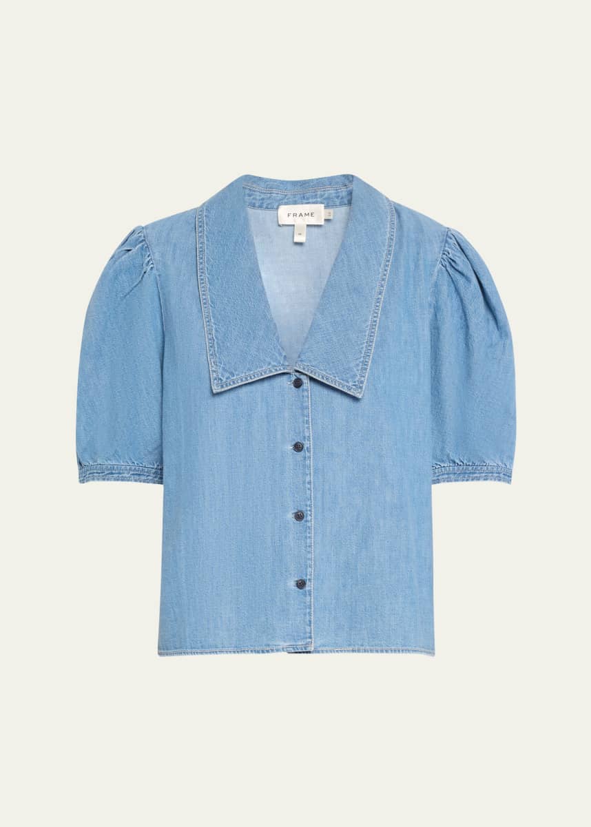 FRAME Denim Sailor Blouse