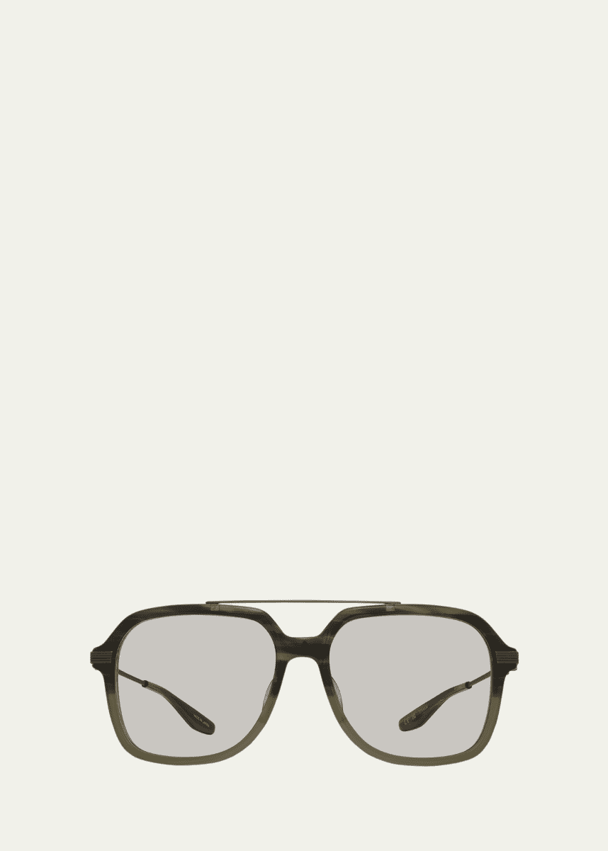 Barton Perreira D.Ellis Plastic & Titanium Aviator Sunglasses
