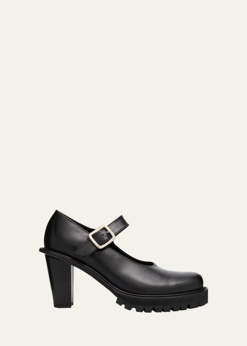 Comme des Garcons x Kids Love Gaite Leather Mary Jane Pumps