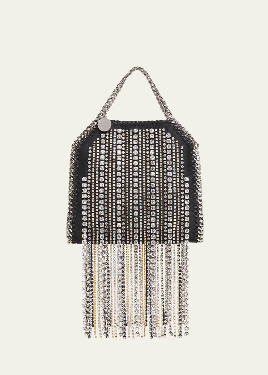Stella McCartney Limited Edition Falabella Crystal Fringe Tiny Tote Bag