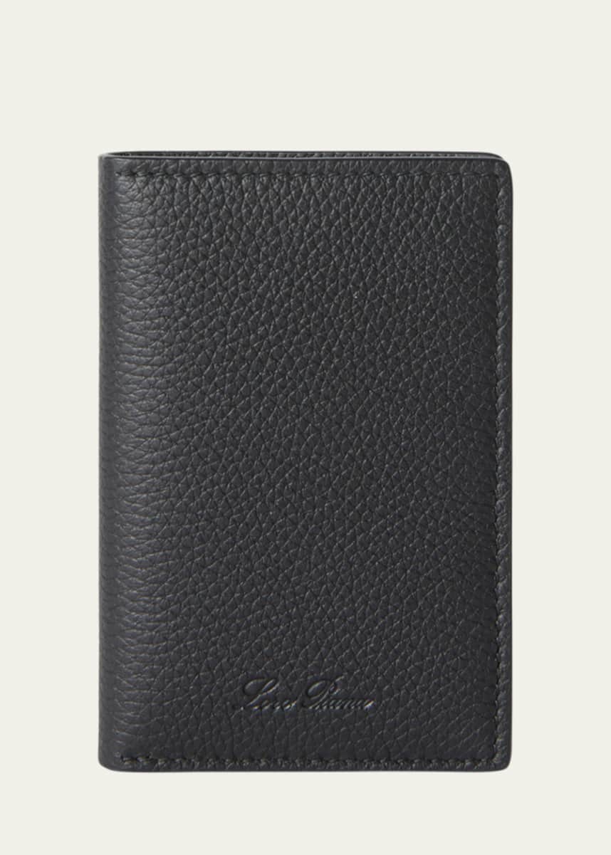 Loro Piana Men's Leather Vertical Bifold Card Holder